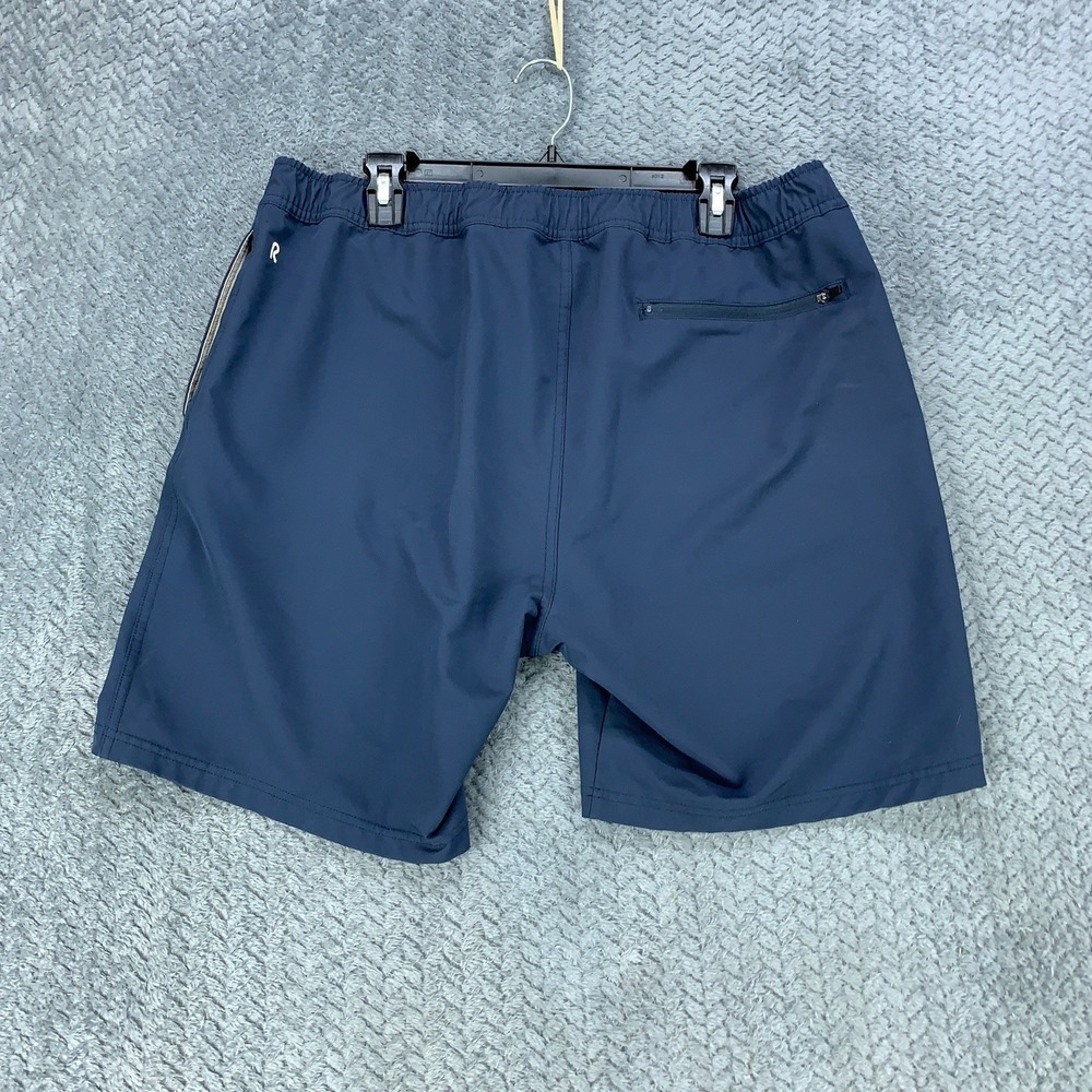 Right of Way Shorts Mens XL Extra Large Navy Blue 8" Performance Stretch Casual